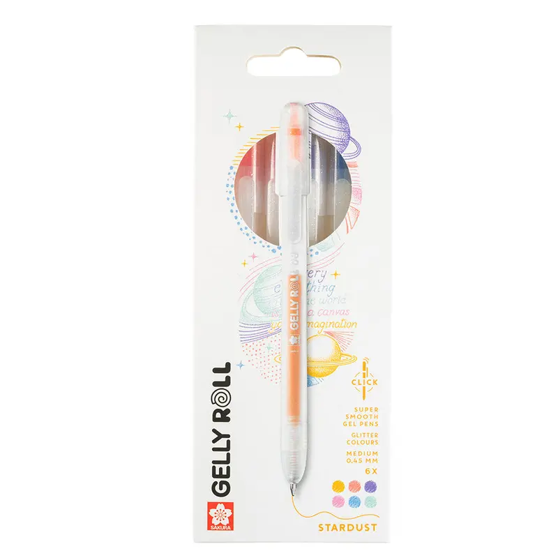 Sakura Gelly Roll Retractable Stardust Set Of 6 1