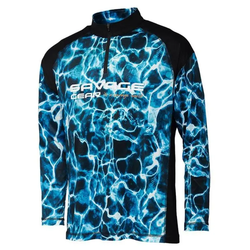 Savage Gear | Marine Uv Long Sleeve Tee | Sea Blue 1