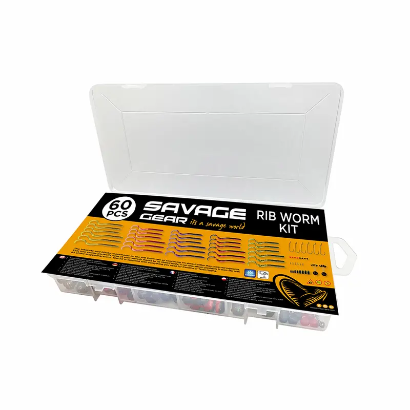 Savage Gear | Rib Worm Kit | 60Pcs 1