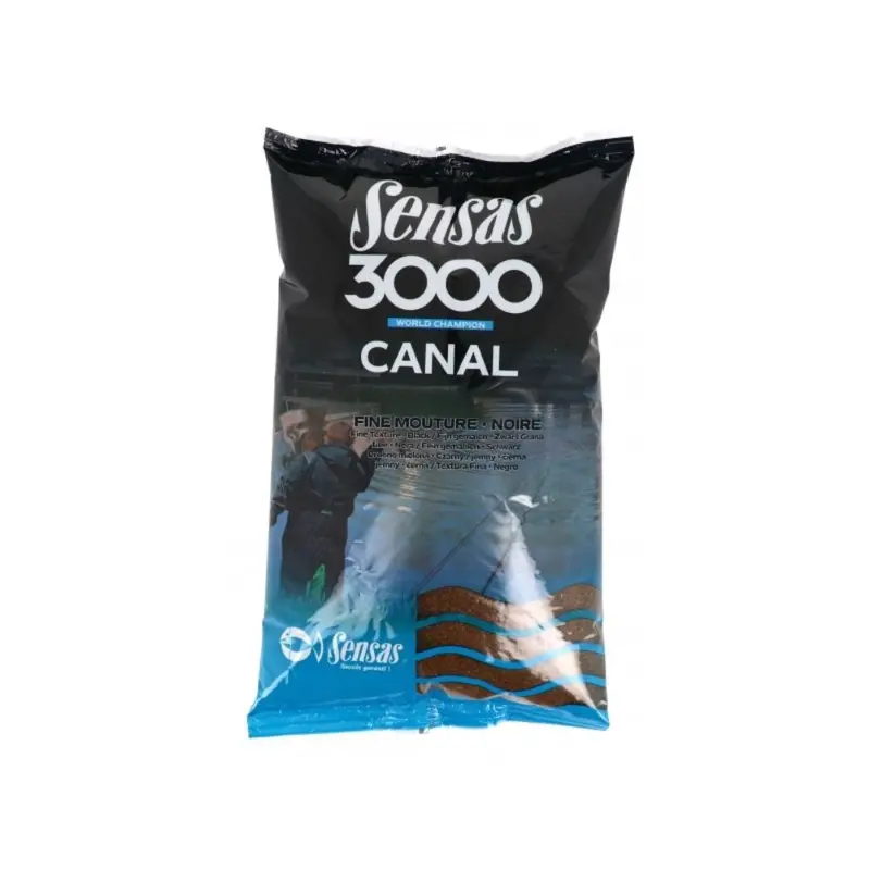 Sensas | 3000 | Canal Noire (Black) Fine Texture | 1Kg 1