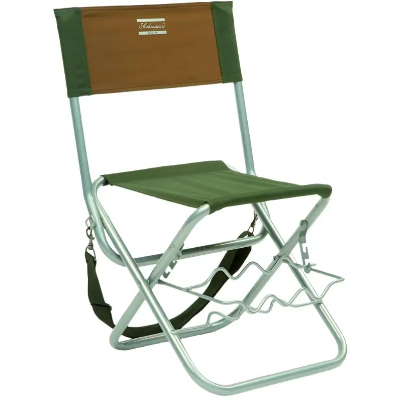 Shakespeare | Folding Stool With Backrest And Rod Rests 1