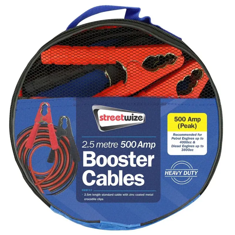 Streetwize | 2.5M Hd 500 Amp Booster Cables 1