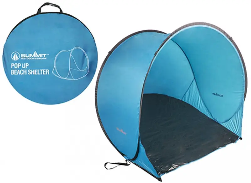 Summit | Pop Up Beach Shelter | 145 X 105 X 75Cm | Blue Colour 1