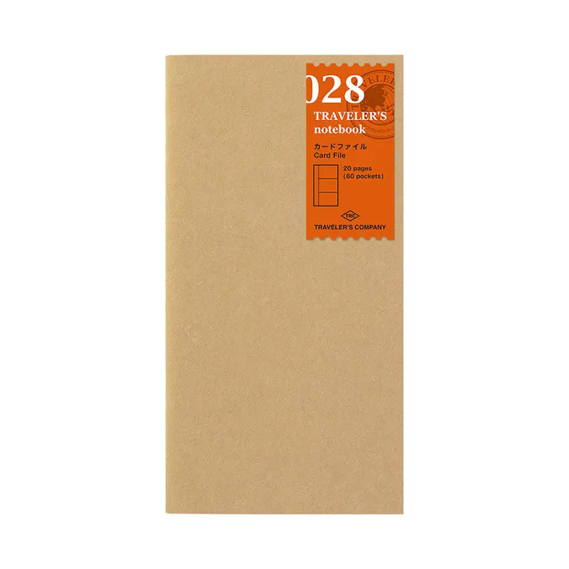 Traveler's Company Notebook Refill Card File Kraft 1