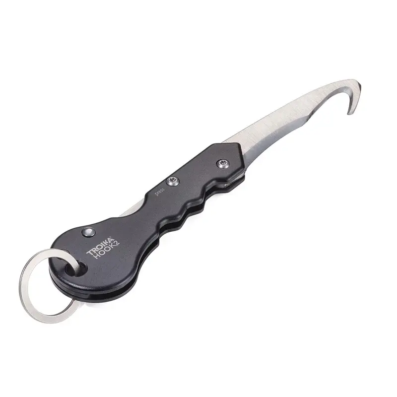 Troika Parcel Cutter With Small Keyring Matt Black/Silver 1
