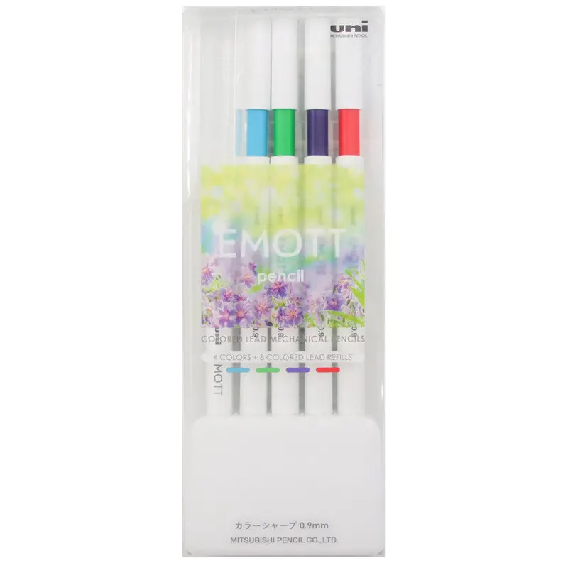Uni Emott Mechanical Pencil Set Of 4 Refresh Color 1