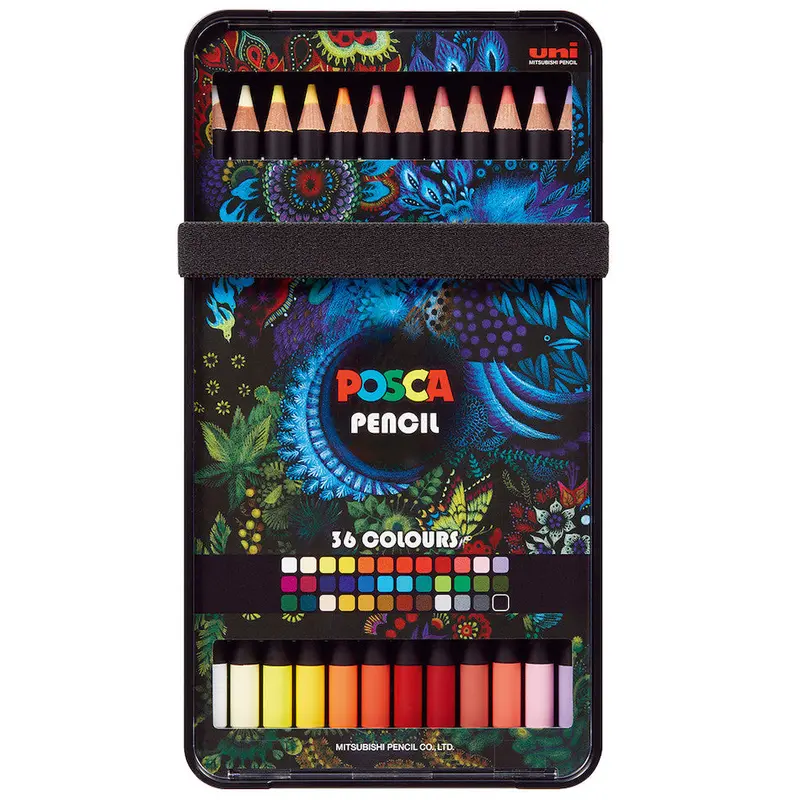 Uni Posca Pencil Assorted Set Of 36 1