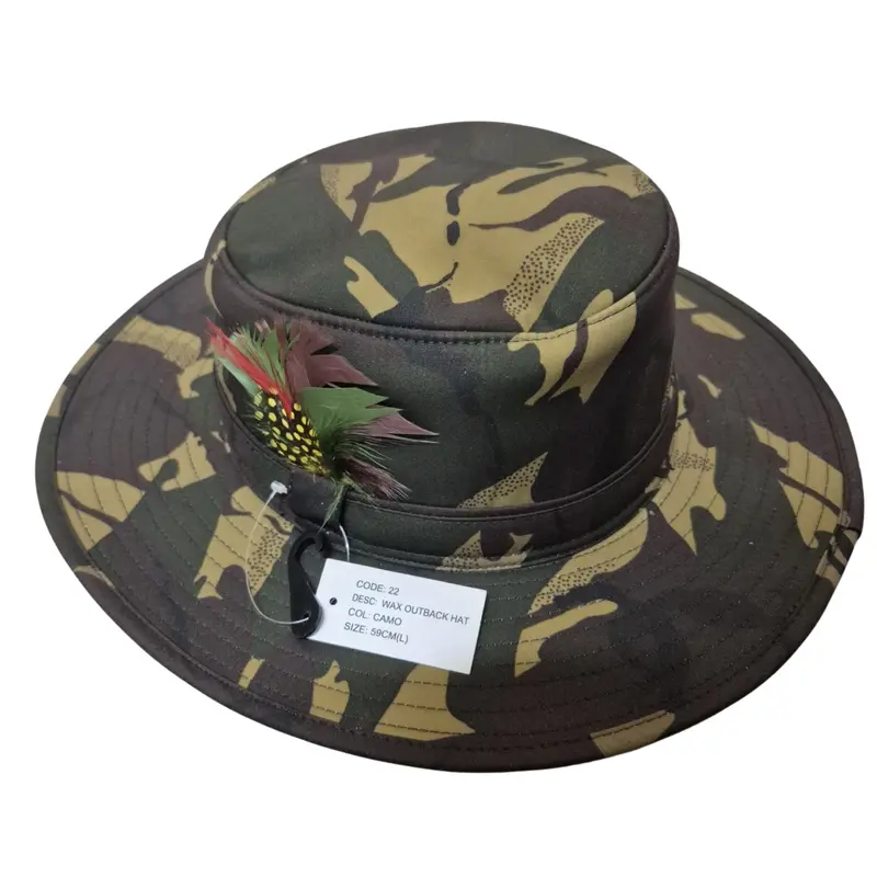Walker & Hawkes | Wax Outback Hat | Camo 1