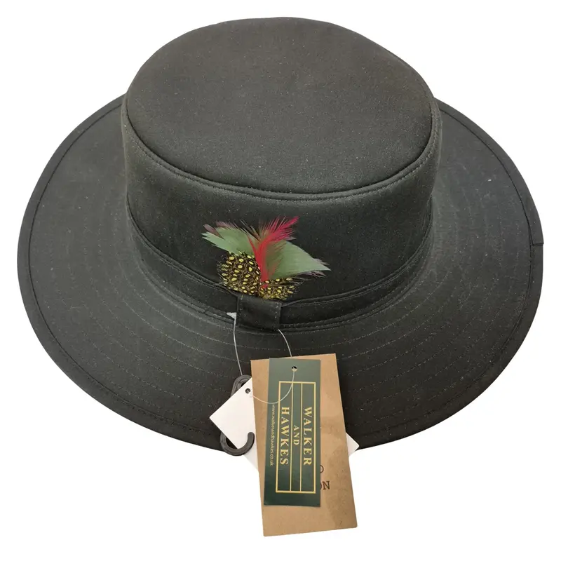 Walker & Hawkes | Wax Outback Hat | Olive 1