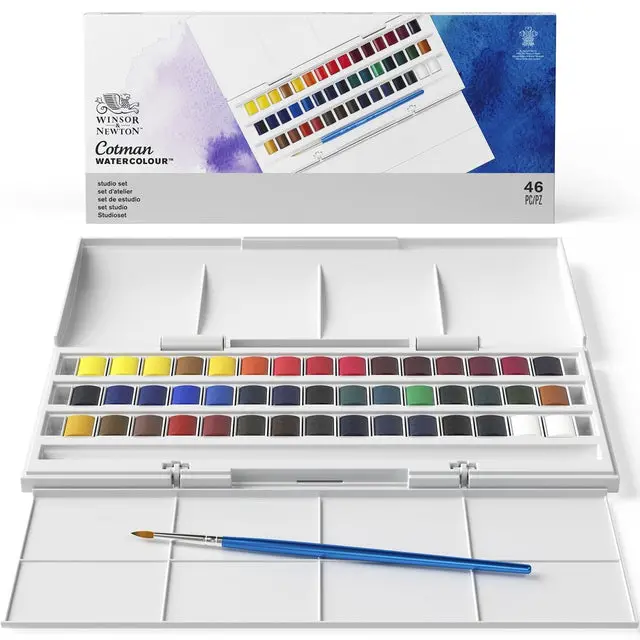 Winsor & Newton Cotman Watercolour Half Pan Studio Set 1