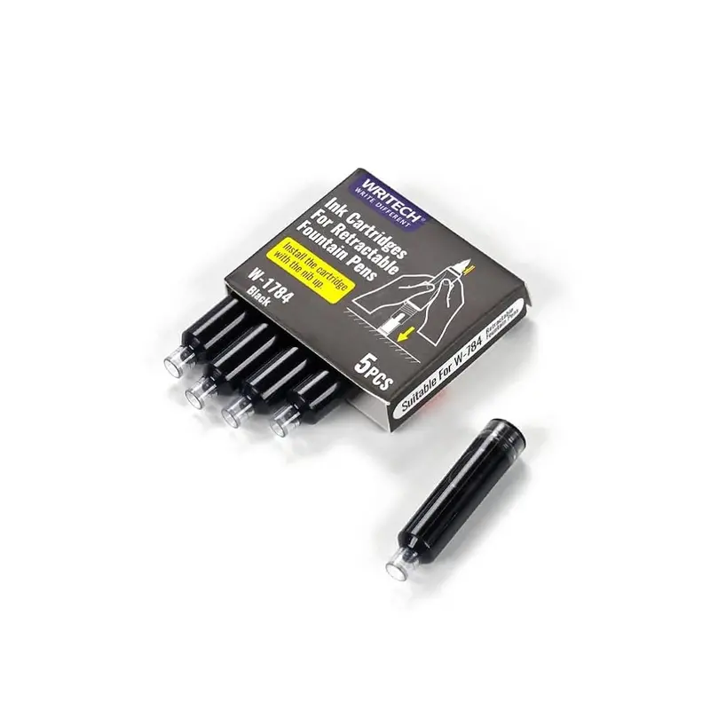Writech Retractable Fountain Pen Cartridge Set Of 5 1