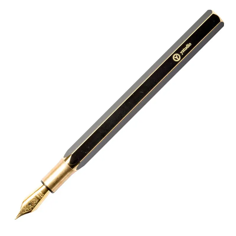 Ystudio Classic Revolve Desk Fountain Pen Black 1