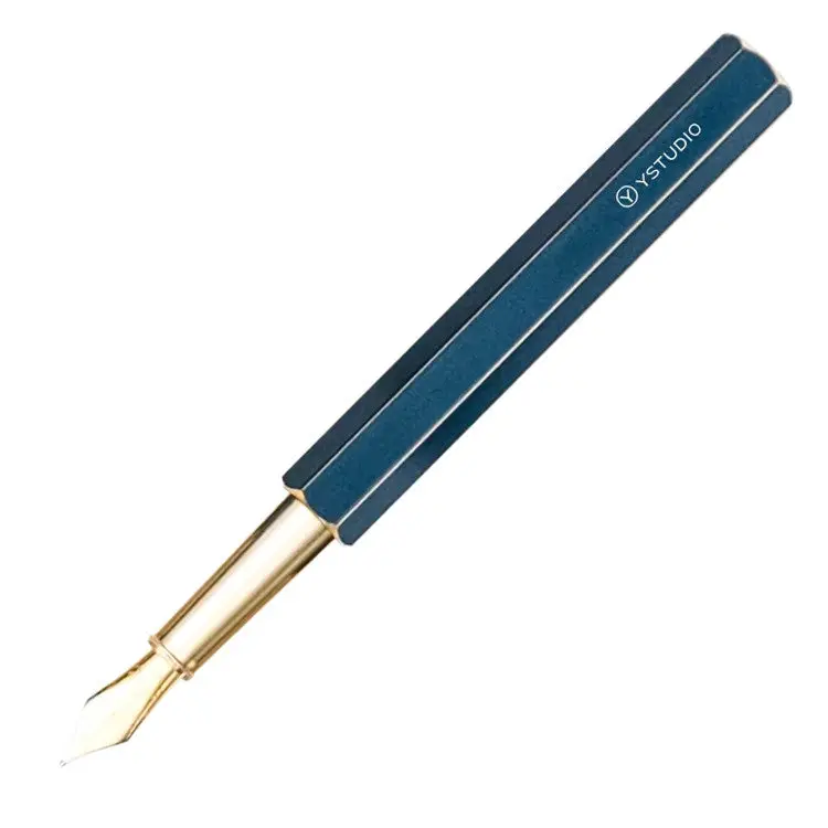 Ystudio Classic Revolve Fountain Pen Blue 1
