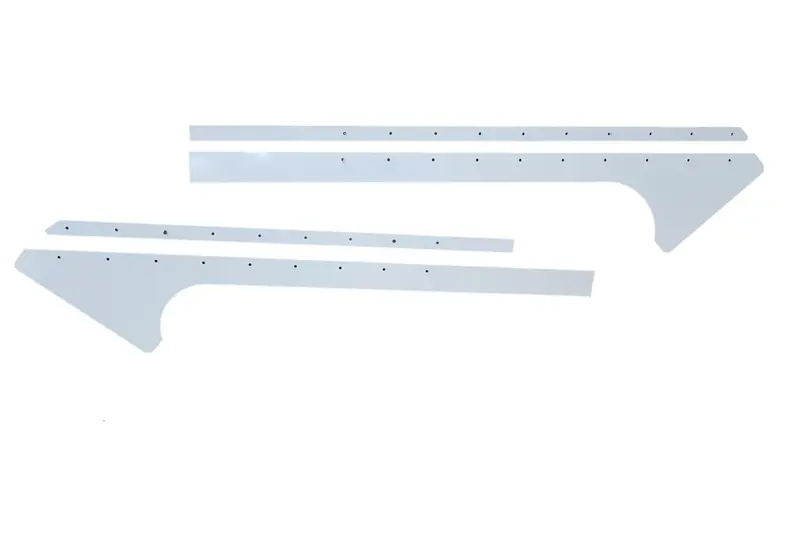 Dominator Race Products Aluminum Pillar Post Trim – White Finish, Pair For Late-Model Vehicles 1