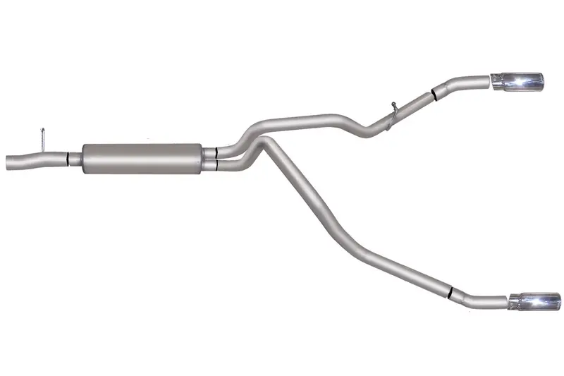 Gibson Performance Aluminized Cat-Back Dual Exhaust System – Split Design 1