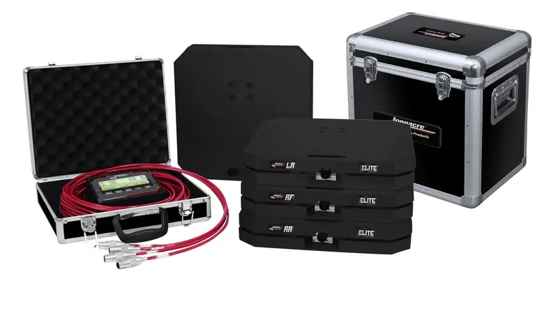 Longacre 52-82593 Elite Wired Scale Set – Four 15" Pads, 1500 Lb Capacity Each 1