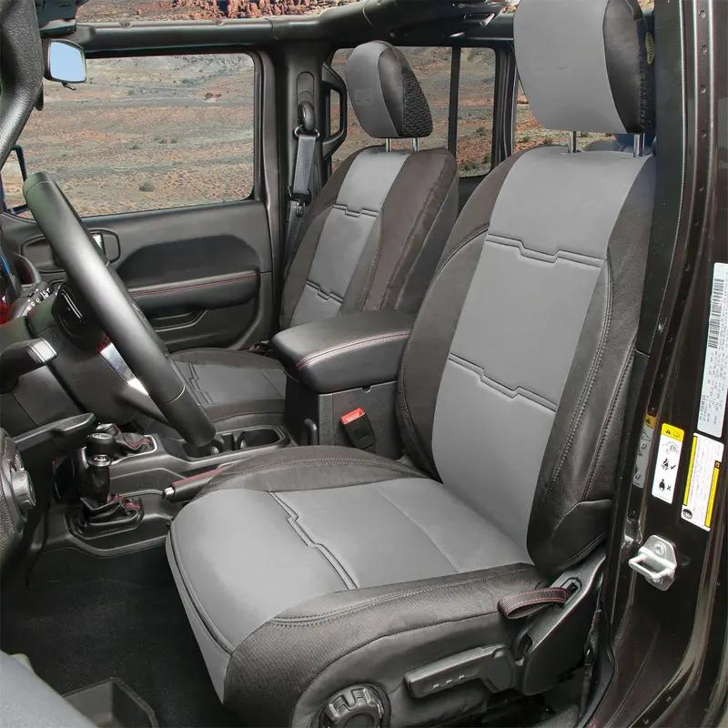 Smittybilt Neoprene Seat Covers – Charcoal/Black, Gen 2 Full Kit 1
